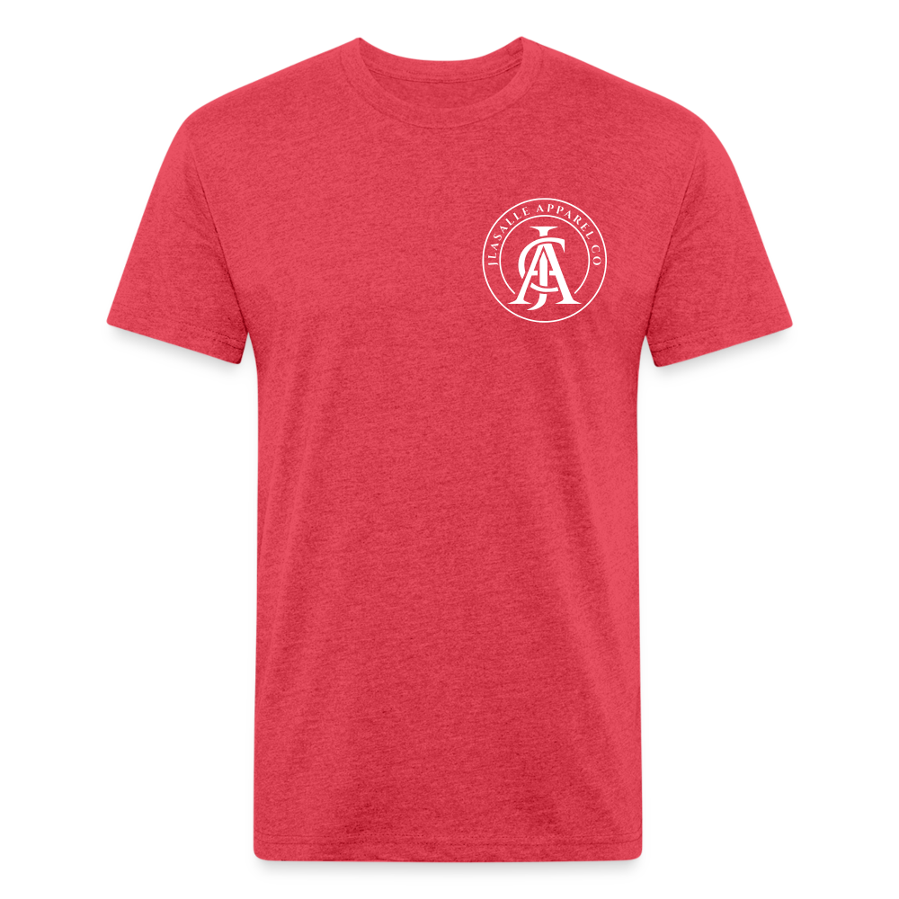 Men's Jlasalle Apparel Stamp Premium Tee - heather red