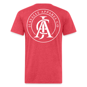 Men's Jlasalle Apparel Stamp Premium Tee - heather red