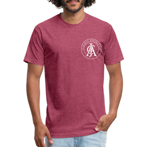 Men's Jlasalle Apparel Stamp Premium Tee - heather burgundy