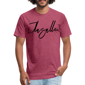 Men's Signature Jlasalle Premium Tee - heather burgundy