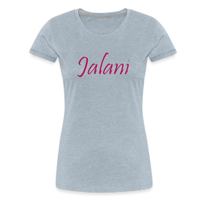 Women’s Signature Jalani Premium Tee - heather ice blue