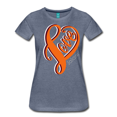 Women's Love Art Tee Premium Tee - heather blue