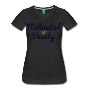 Women’s Melanated Beauty Premium Tee - black