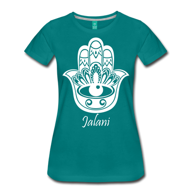 Women’s Hamsa Hand Premium Tee - teal