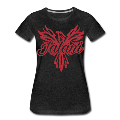 Women’s Signature Phoenix Premium Tee (Glitter Print) - charcoal gray