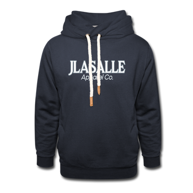 Shawl Collar Hoodie - navy