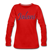 Women's Signature Jalani Premium L/S Tee - red