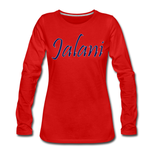 Women's Signature Jalani Premium L/S Tee - red