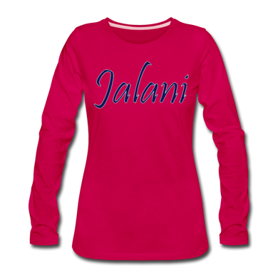 Women's Signature Jalani Premium L/S Tee - dark pink