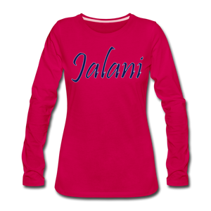 Women's Signature Jalani Premium L/S Tee - dark pink