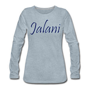 Women's Signature Jalani Premium L/S Tee - heather ice blue