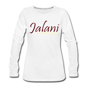 Women's Signature Jalani Premium L/S Tee - white