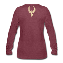 Women's Signature Jalani Premium L/S Tee - heather burgundy