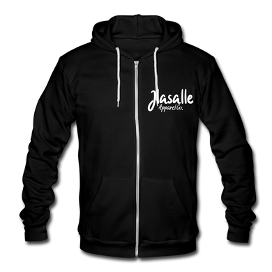 Unisex Fleece Zip Hoodie - black