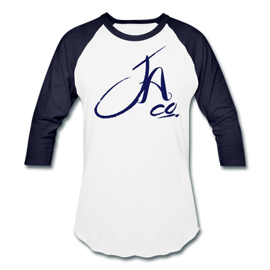 Signature JA CO Premium Baseball T-Shirt - white/navy