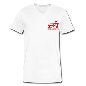 Men's Signature JA Premium V-Neck Tee - white