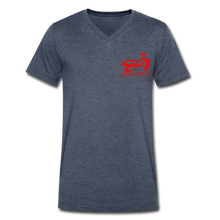 Men's Signature JA Premium V-Neck Tee - heather navy