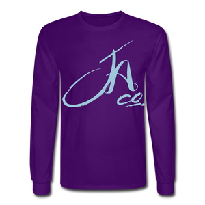 Men's Signature JA CO L/S Premium Tee - purple