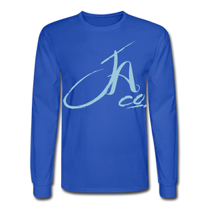 Men's Signature JA CO L/S Premium Tee - royal blue