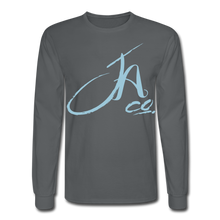 Men's Signature JA CO L/S Premium Tee - charcoal