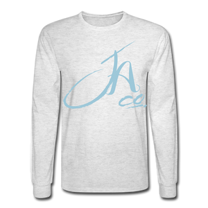 Men's Signature JA CO L/S Premium Tee - light heather gray