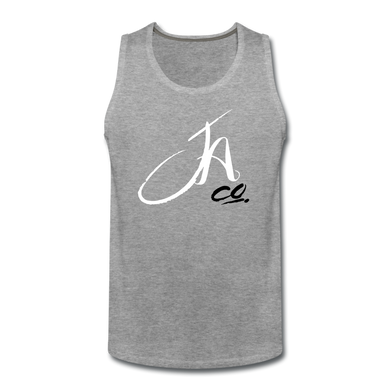 Men’s Signature JA CO Premium Tank - heather gray