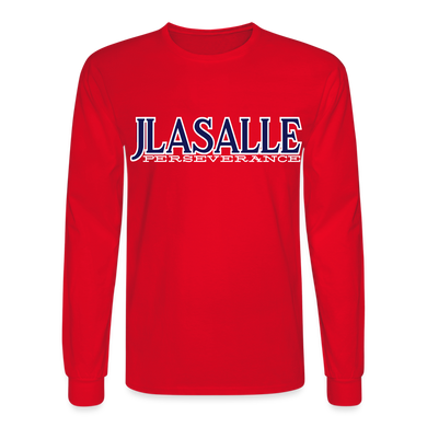 Men's Signature Jlasalle Premium L/S Tee - red