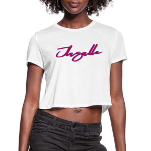 Women's Signature Jlasalle Premium Cropped Tee - white