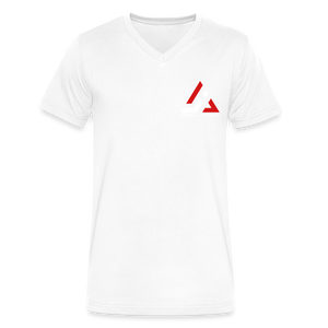 Men's Signature JA Pyramid Premium V-Neck Tee - white