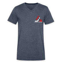 Men's Signature JA Pyramid Premium V-Neck Tee - heather navy