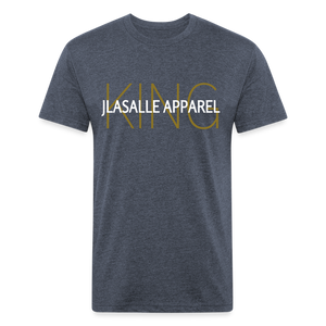 Men's Jlasalle Apparel (King) Premium Tee - heather navy