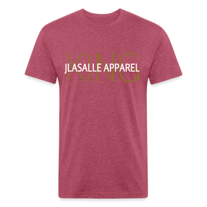 Men's Jlasalle Apparel (King) Premium Tee - heather burgundy