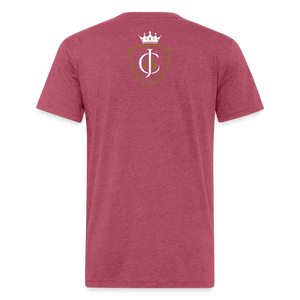 Men's Jlasalle Apparel (King) Premium Tee - heather burgundy