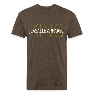 Men's Jlasalle Apparel (King) Premium Tee - heather espresso