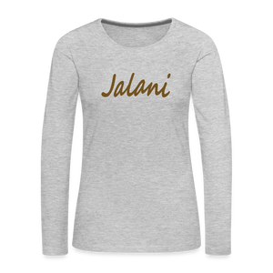 Women's Jalani Premium Long Sleeve T-Shirt - heather gray