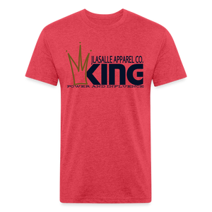 Men's King Premium Tee (Metallic Flake) - heather red