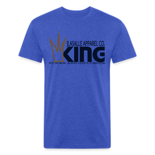 Men's King Premium Tee (Metallic Flake) - heather royal