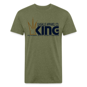 Men's King Premium Tee (Metallic Flake) - heather military green