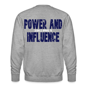 Men’s Power and Influence Premium Sweatshirt - heather grey