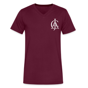 Men's JAC Insignia Premium V-Neck Tee - maroon