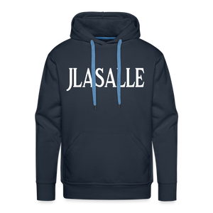 Men’s Signature Jlasalle Premium Hoodie F/B Print - navy