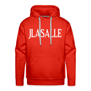 Men’s Signature Jlasalle Premium Hoodie F/B Print - red