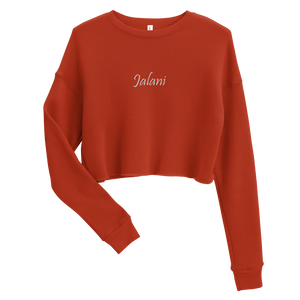 Women's Signature Jalani Embroidered Premium Crop Sweatshirt